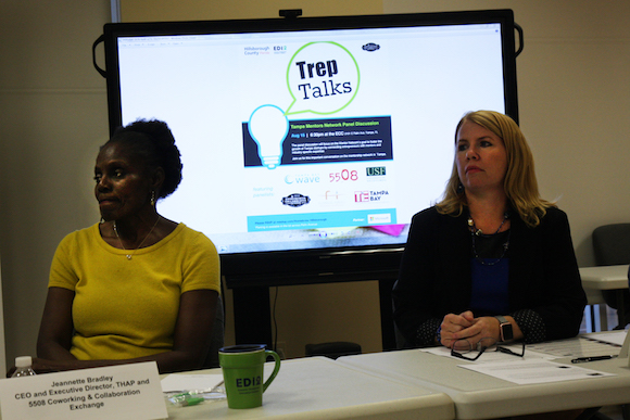 Trep Talks panelists Jeanette Bradley and Lynn Kroesen share their experiences as mentors.