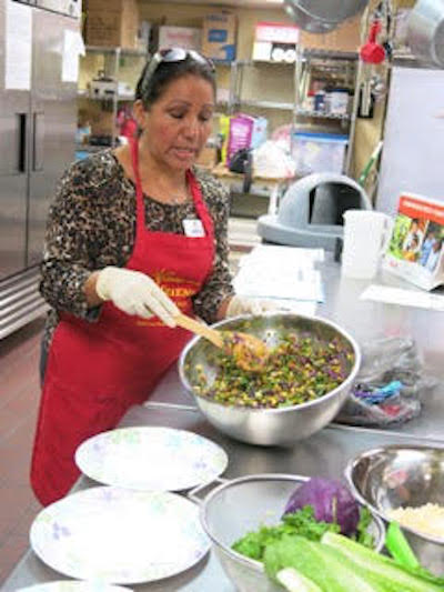 Velia Huitron, health promoter and cooking instructor