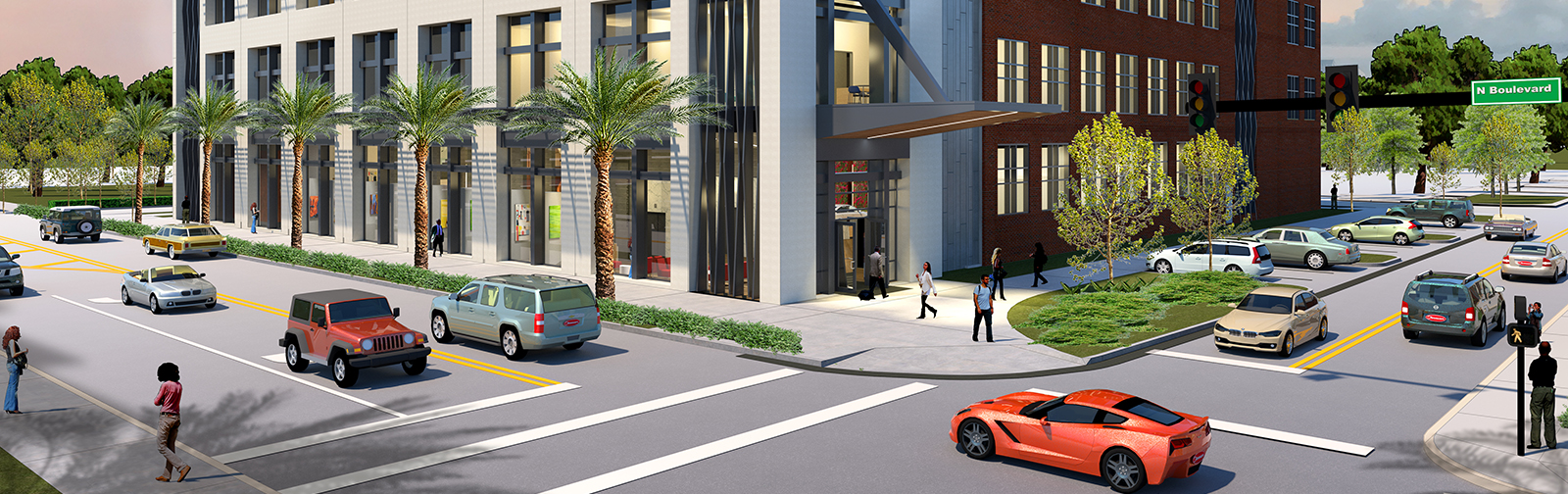 Artist's rendering of the Ferman Center for the Arts at the University of Tampa.