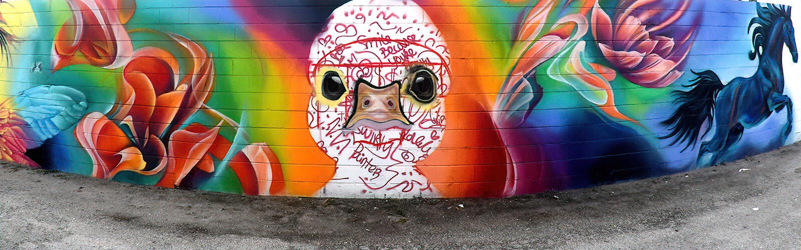  Artist Kaitlin Ramirez (aka Swirly Painter) painted this mural at Tampa Trucks Works as part of the Guava City Paint Jam, a grassroots artist-led mural festival in Tampa Heights and Seminole Heights. 