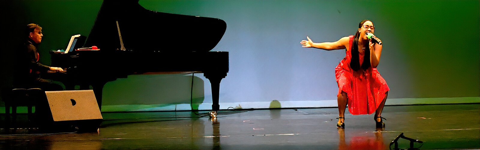 New Tampa Players’ Patty Smithey captures the audience with her performance at the New Tampa Performing Arts Center’s  Annual Arts Festival.