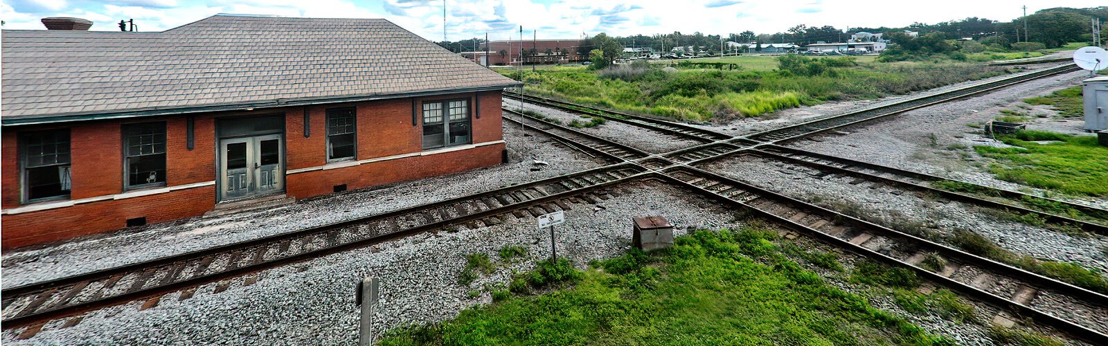 The historic Plant City Union Depot, now the Robert W. Willaford Railroad Museum, dates back to 1909 and stands near the diamond junction where two CSX rail lines cross