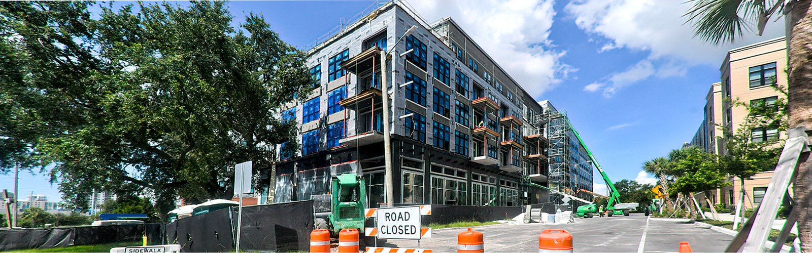 Gasworx's second residential building is  under constuction adjacent to La Unión on Nuccio Parkway
