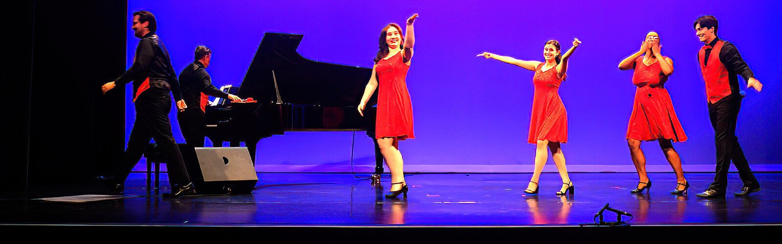 The New Tampa Players bid the audience farewell as they leave the stage at the New Tampa Performing Arts Center’s Annual Arts Festival.