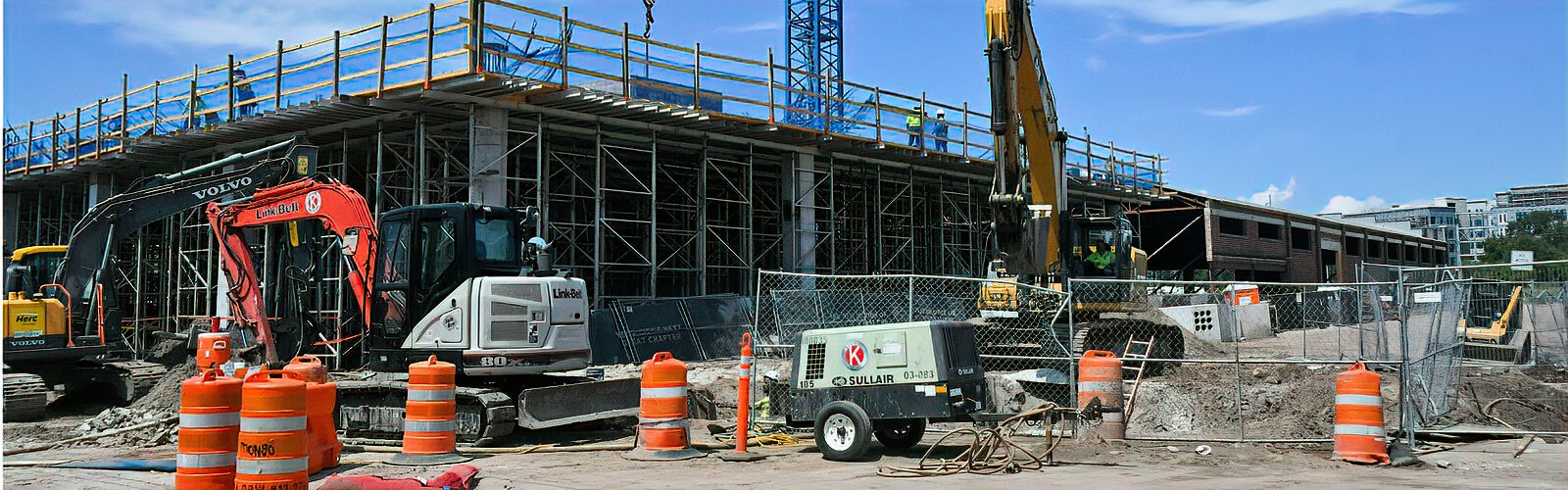  Construction is underway on Gasworx’s trophy office tower, which will house the future headquarters of Grow Financial.