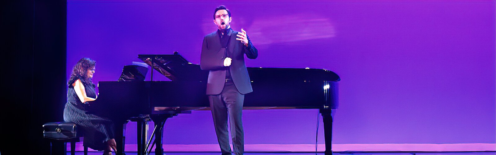 St Pete Opera bass baritone Bret Thom performs a selection from Mozart’s “The Marriage of Figaro,” with Teresa Ancaya at the piano.