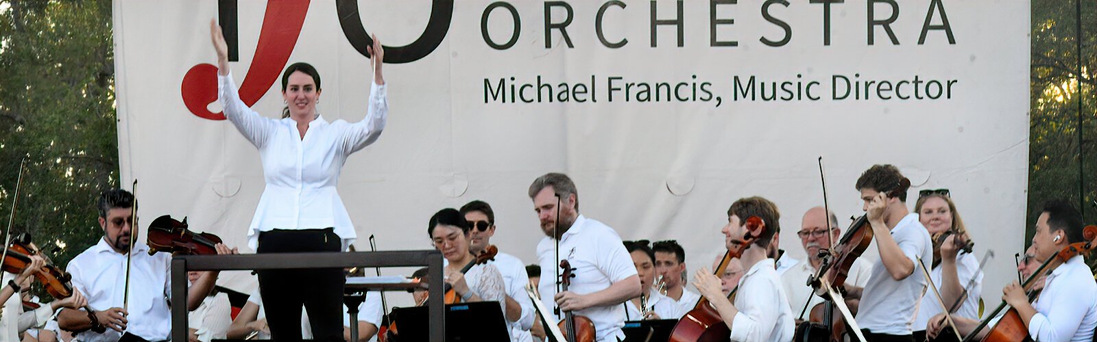 TFO Resident Conductor Chelsea Gallo sends off the season with a musical medley at Tampa’s River Tower Park.