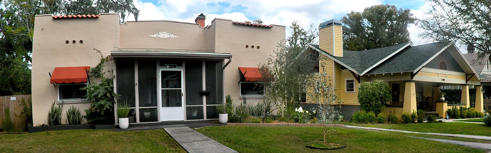 Many 20th-century homes in the South Lake Morton Historic District are characterized by several architectural styles that include the Mediterranean Revival and Craftsman bungalow.
