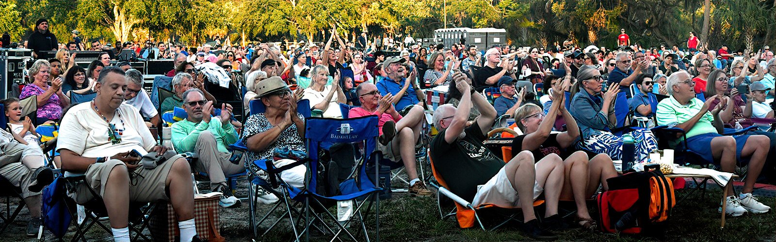 The Pops in the Park audience applauds the family-friendly mix of music performed by the TFO