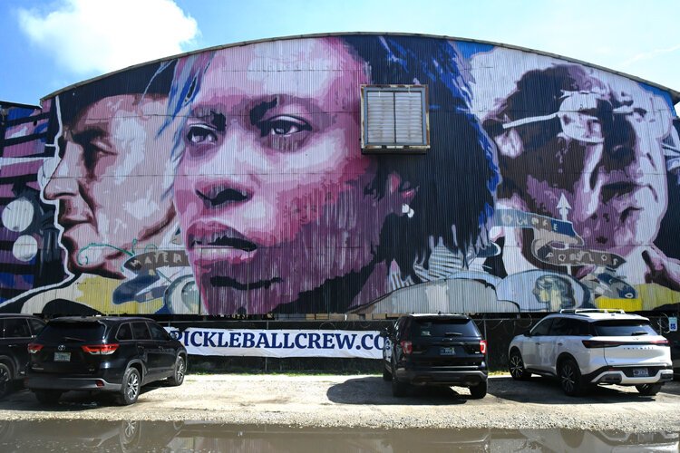 The Tampa Pickleball Crew reclaimed a vacant warehouse across from a shuttered strip club and turned it into a bustling spot for “indoor” — covered but not climate-controlled — racquet sports. 