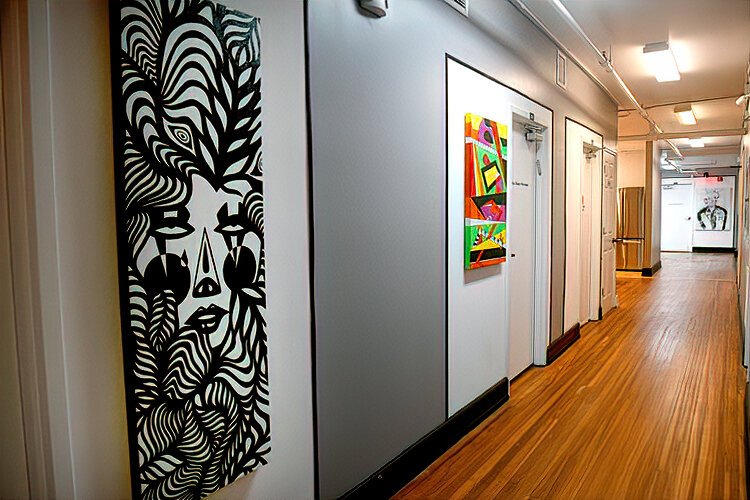 The Kress' third-floor houses artist studios