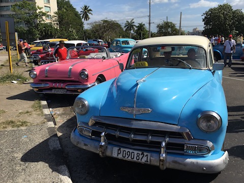 Havana taxi stand