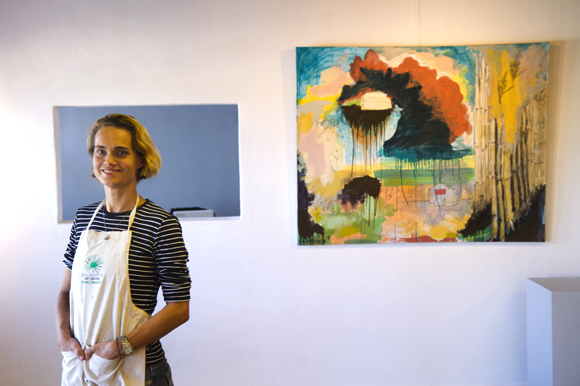 Gretchen Leclezio is the Zumba instructor and owner of the Palmetto Art Center. 