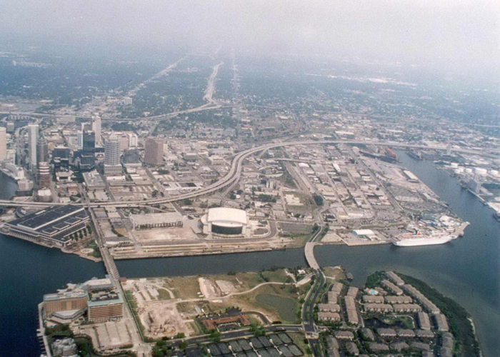 The late1990's at the port and downtownTampa.
