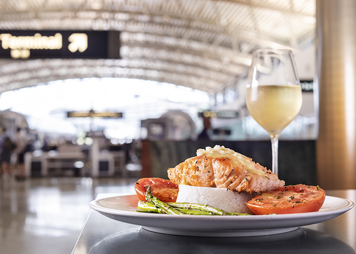 The Cafe by Mise en Place inside the main terminal.