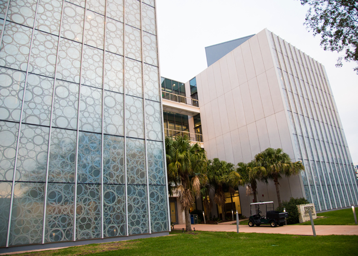 Architectural detail of the new USFSP Kate Tidemann College of Business.