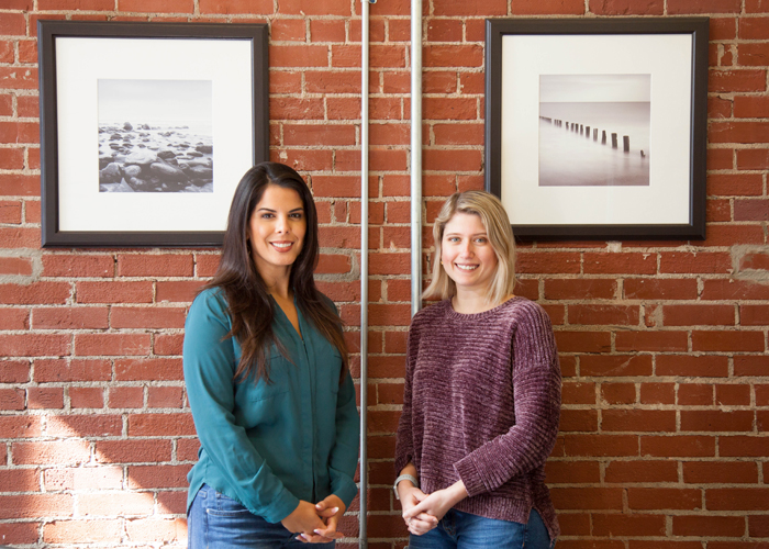 Karina Perez, left, and Silvia Brett are lawyers with Vanguard Attorneys.