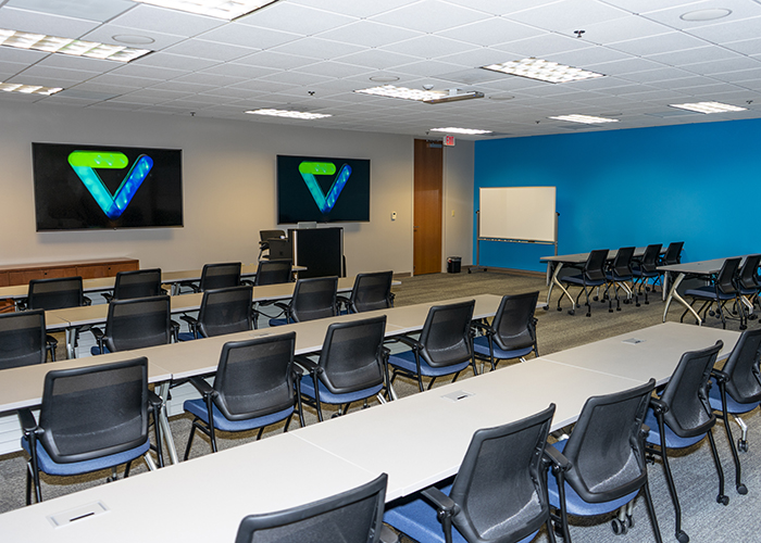 The training room at Validity.