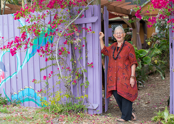 Jan Richardson, a renowned potter, at her home in Historic Kenwood. 