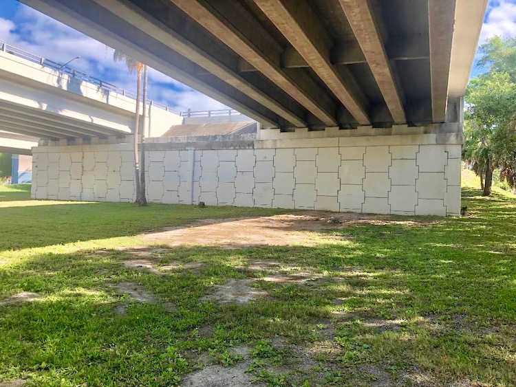 Creative Pinellas is calling for artists to transform this blank wall under an overpass in North Pinellas.