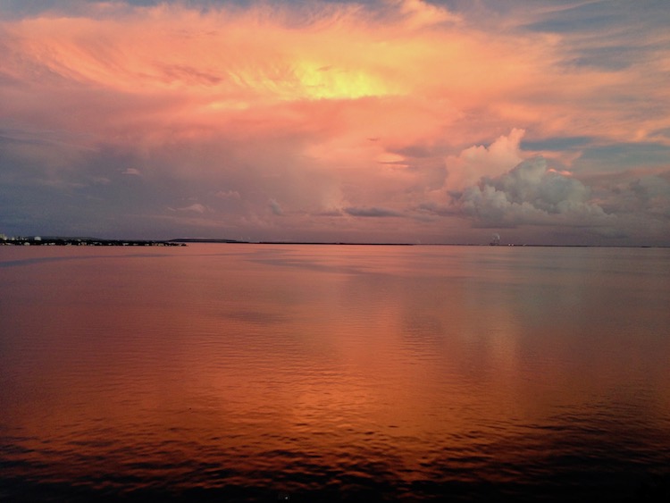After a storm along Tampa's waterfront.