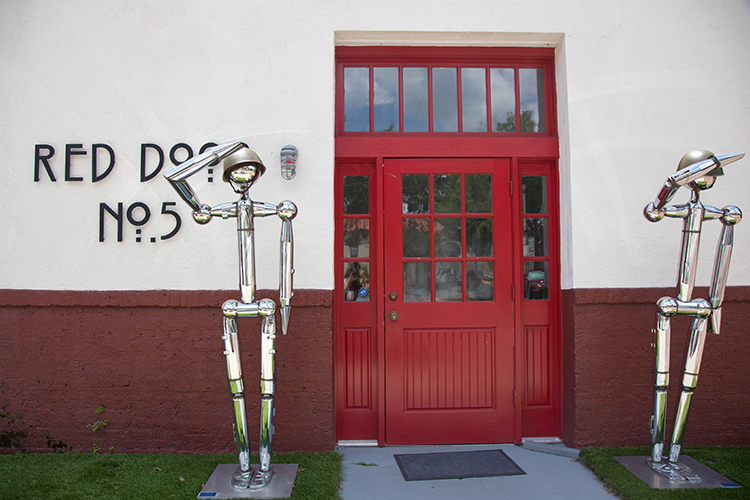 Entrance at the Red Door No. 5.