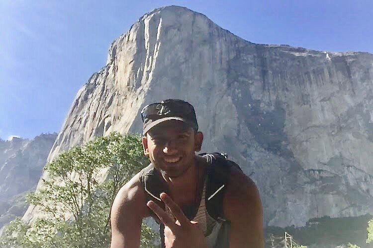Aditya Sharma completes another item on his bucket list by visiting El Capitan in Yosemite National Park.