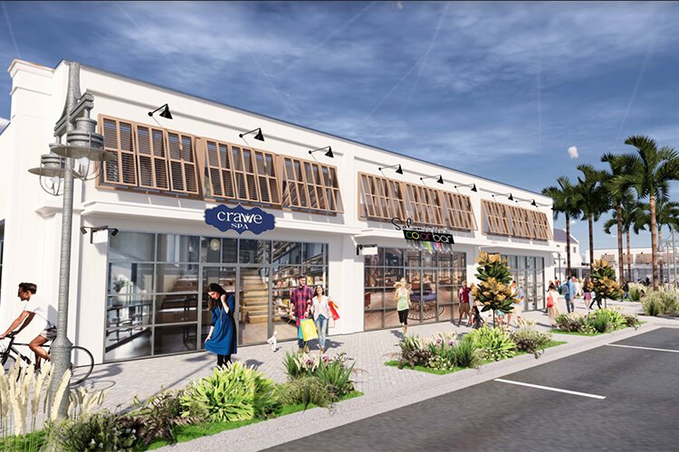 New shops planned in Westshore Marina District.