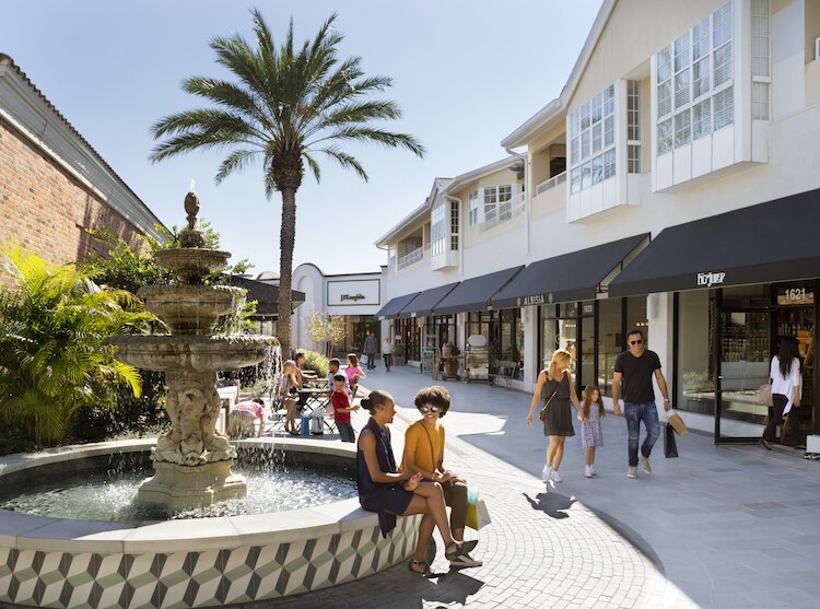 Redesigned Hyde Park Village in South Tampa.