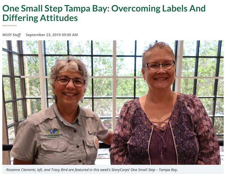 Screengrab from WUSF Public Media: StoryCorps’ One Small Step – Tampa Bay.