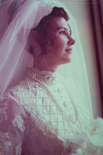 Janet Sizeler on her wedding day to her husband Larry 47 years ago.