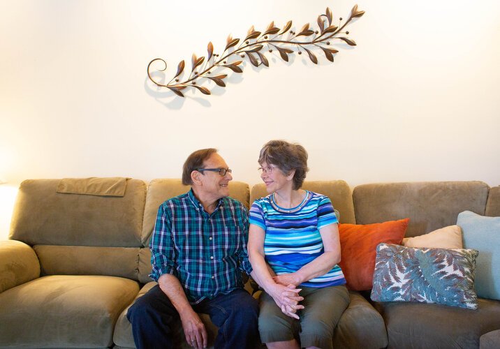 Larry Sizeler helps his wife Janet through her struggles with Alzheimer's disease. 
