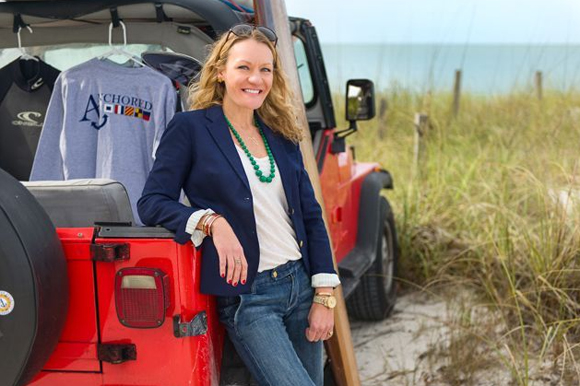 Lauren Siktberg is the founder of Anchored Style. Photo courtesy of Lauren Siktberg