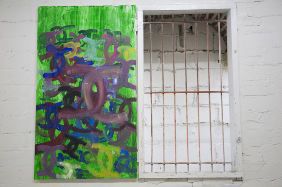 Geyen commissioned artists from the MacDonald Training Center to brighten her work space. 