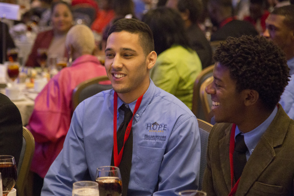Ishmael Lopez attends the Black, Brown and College Bound Summit. - Julie Branaman