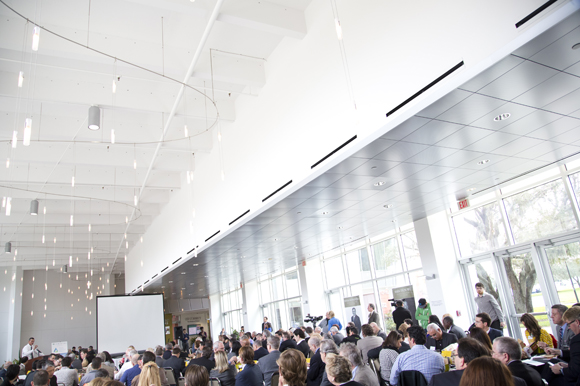 Mark Sharpe speaks at the Tampa Innovation Alliance launch. 