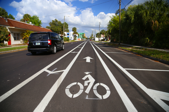 Platt Street bike lane.