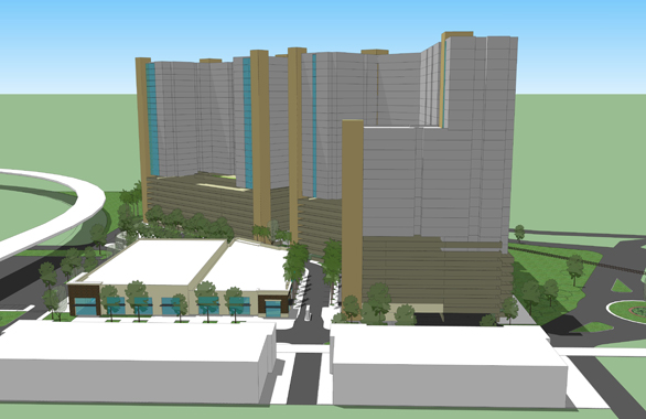 Gas Worx is the proposed mixed-use development located between Channelside Drive and Nuccio Parkway.