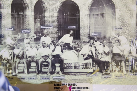 Alfred Williams picture of Gibbs High School's first band of 1939.