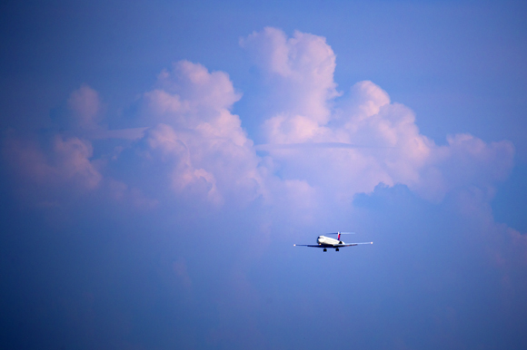 Flying into Tampa. 