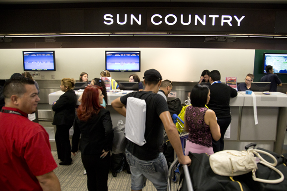 Sun Country flight to Havana from TIA.