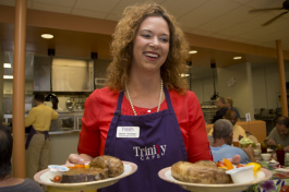 Mandy Cloninger is executive director at Trinity Cafe. 