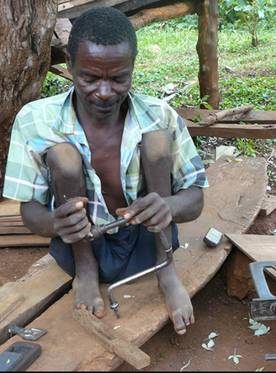 moses - carpenter paralyzed from polio since a child