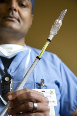 Tariq Chaudhry, MD, created a modified endotracheal tube to prevent intubation related complications.