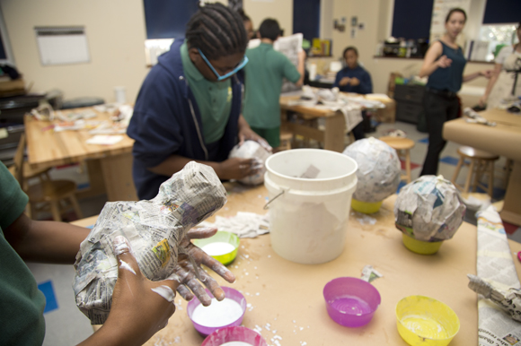 Academy Prep students create sculptures to enter into the Annual Repurposed DooDad. Competition.