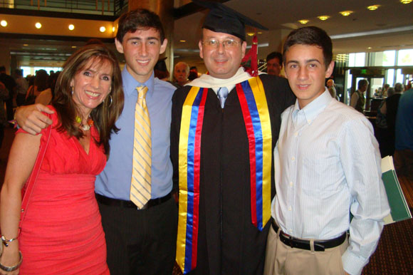 Edgardo Dangond receives his master ’ s degree from the Department  of Journalism and Media Studies at the University of South Florida St. Petersburg in 2012.