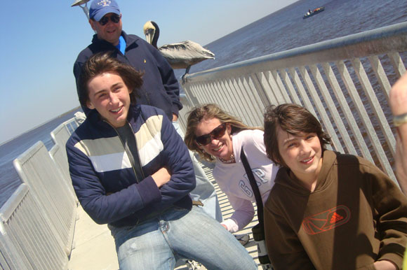 The Dangond family in Cedar Key in 2010.