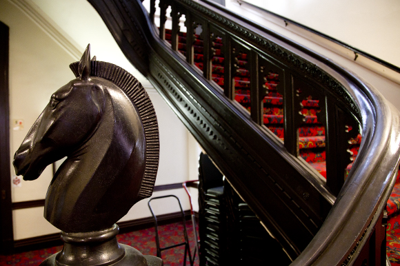 The ornate decor of Plant Hall. 