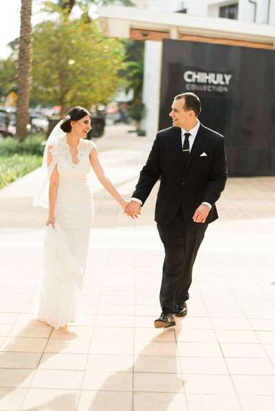 The author and her husband Michael Karolak on their wedding day in downtown St. Petersburg, December 2015.