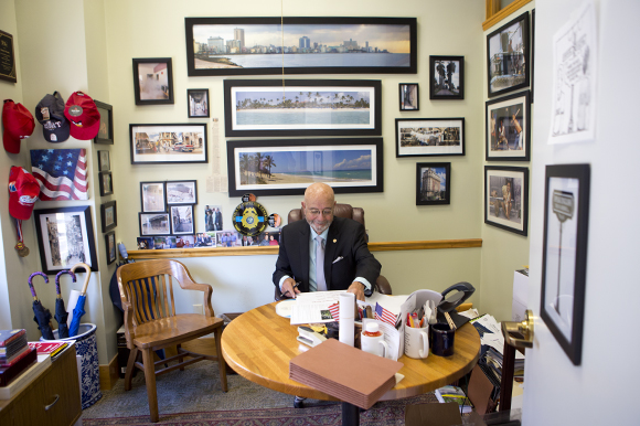 Tampa City Councilman Charlie Miranda at his downtown office.